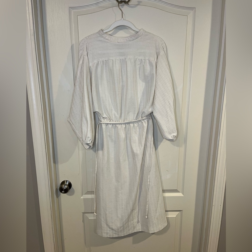 Vintage Off White Log Sleeve Dress - Picture 6 of 6
